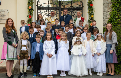 Wir feierten in Peggau das Fest der Erstkommunion