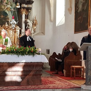 Ökumenischer Gottesdienst mit Pfarrer Johannes Erlbruch und Prof. Helmut Schlacher